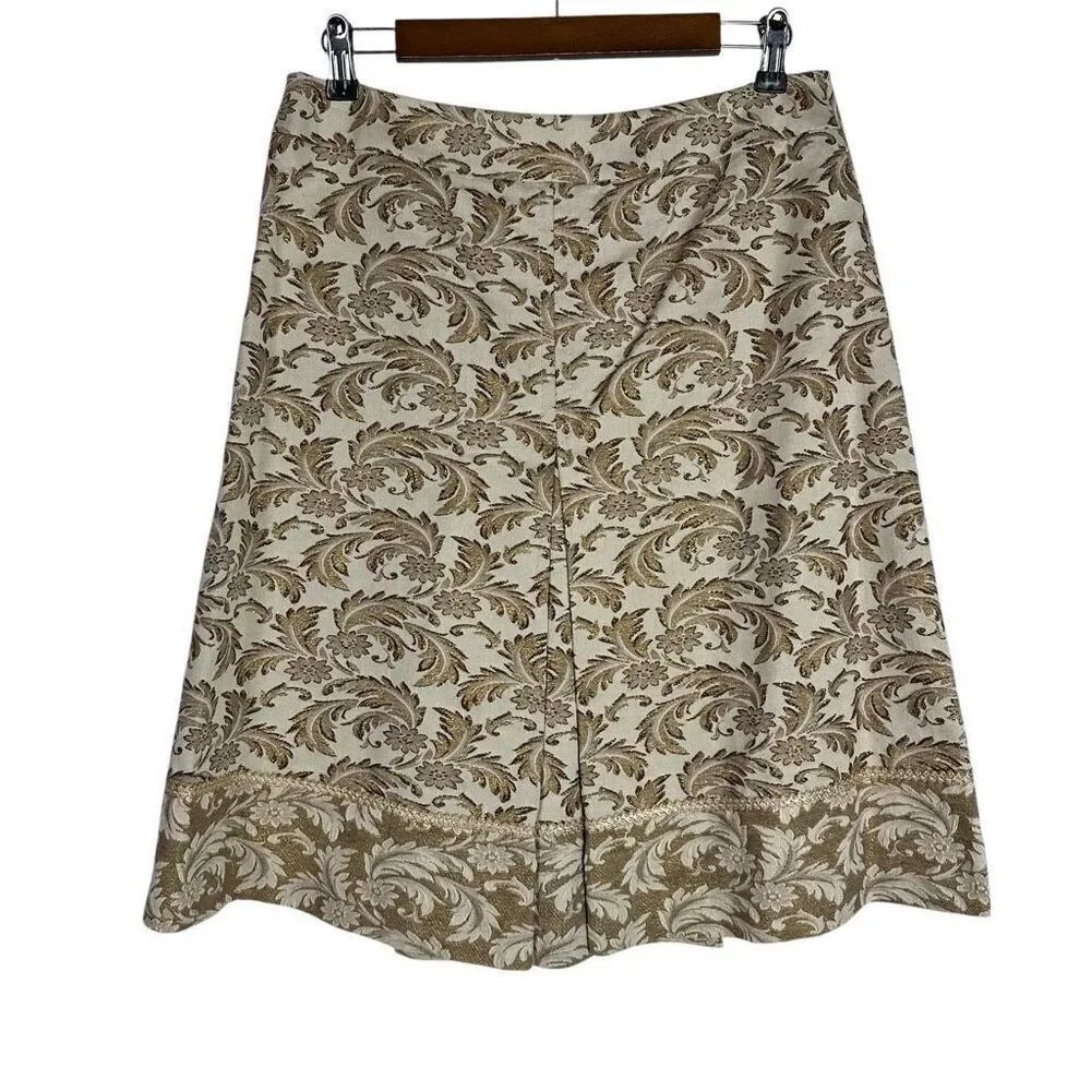 Karen Millen England Jacquard Aline Skirt size 8